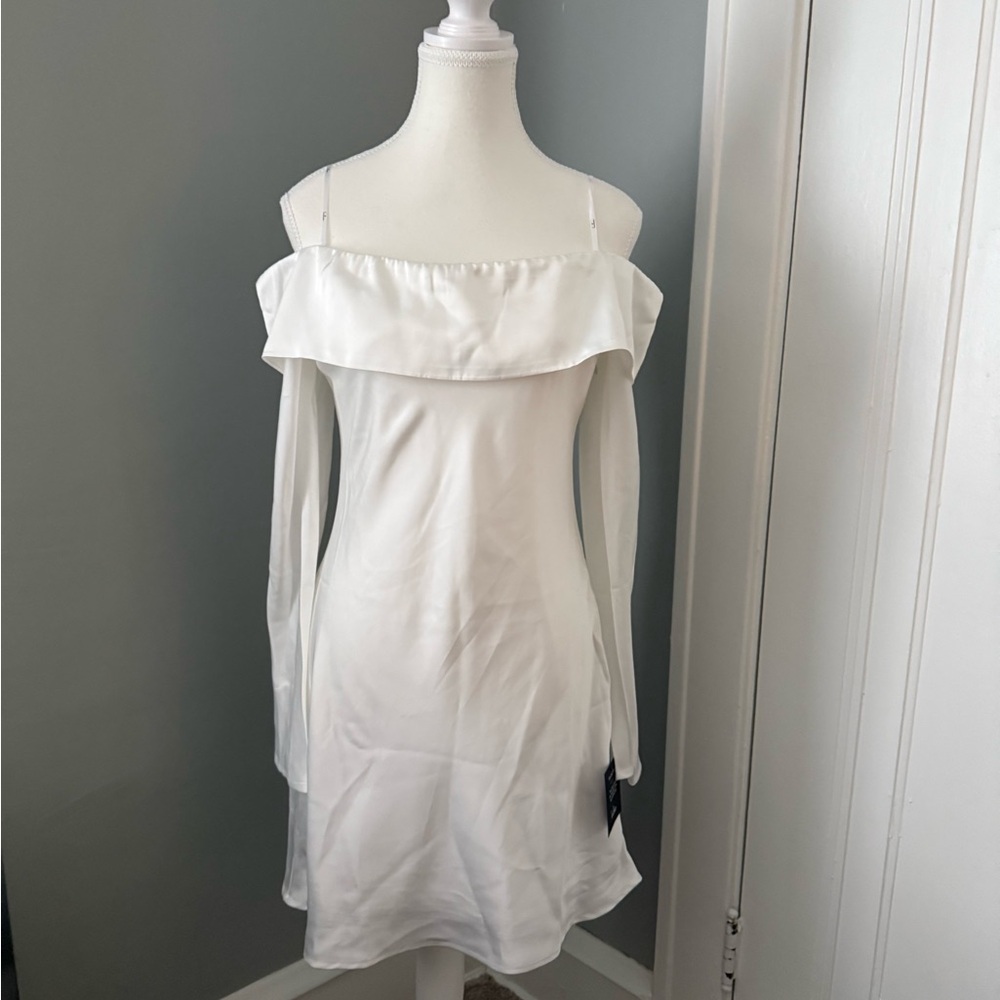 Lulu's White Strapless Dress